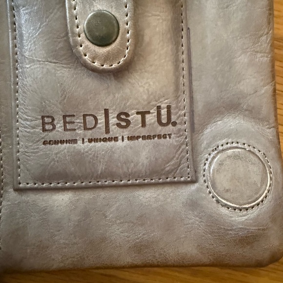 BED|STU Leather Crossbody Bag - Grey/brown used one day - Picture 6 of 7